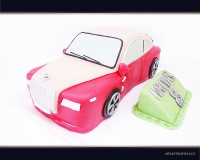 Marcipánový modelovaný 3D dort. Váha cca 3 kg.